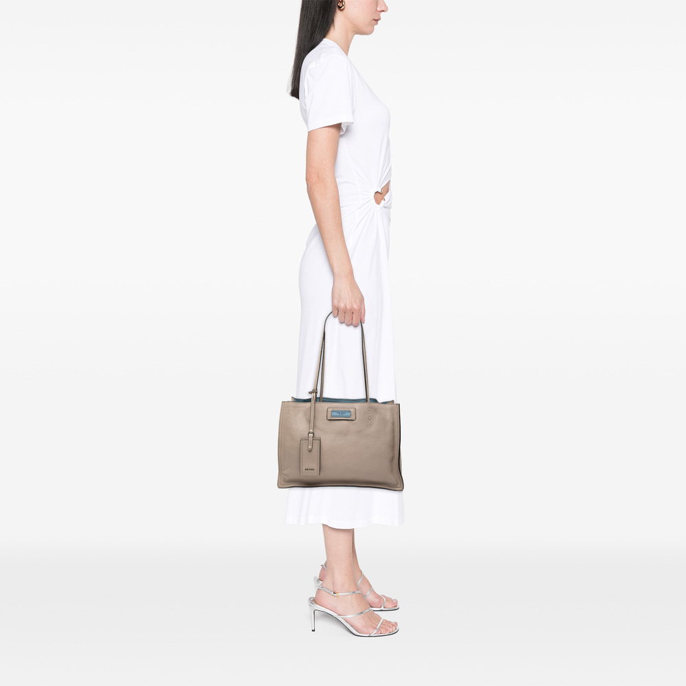 Pre-Loved Prada Glace Calf Etiquette Tote - Picture 6 of 7